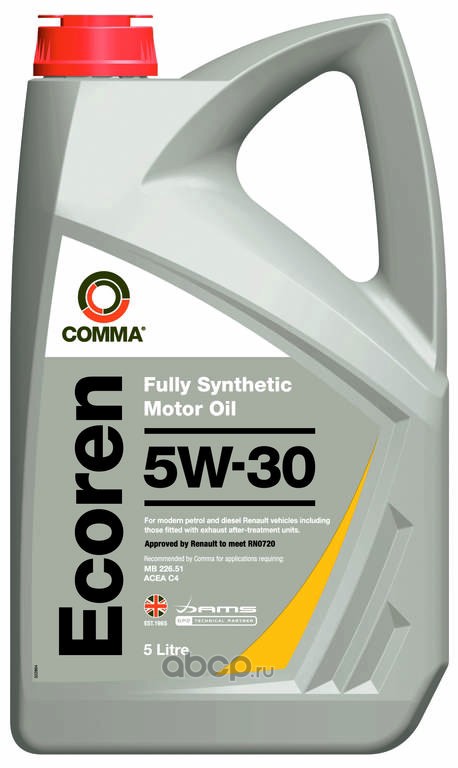 COMMA ECR5L Масло моторное синтетика 5W-30 5 л.