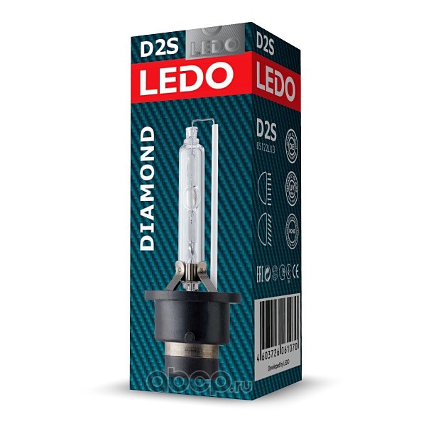 Лампа D2S 5000К LEDO Diamond 85122LXD