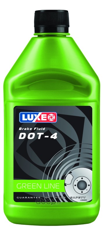 Жидкость тормозная  Luxe DOT-4 салат. кан. (0,410 кг) 640