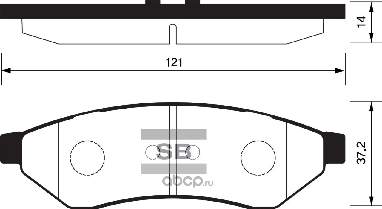 SP1252 Sangsin brake SP1252SNS_=1049 00 !колодки диск. з Chevr. Epica/Tosca  1.8-2.5 06>, Daewoo Magnus 2.0/2.5 99> SP1252_SNS SP1252 купить в Тюмени