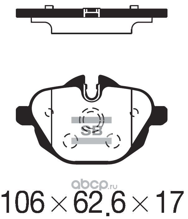 Sangsin brake SP2275 Колодки тормозные задние SP2275