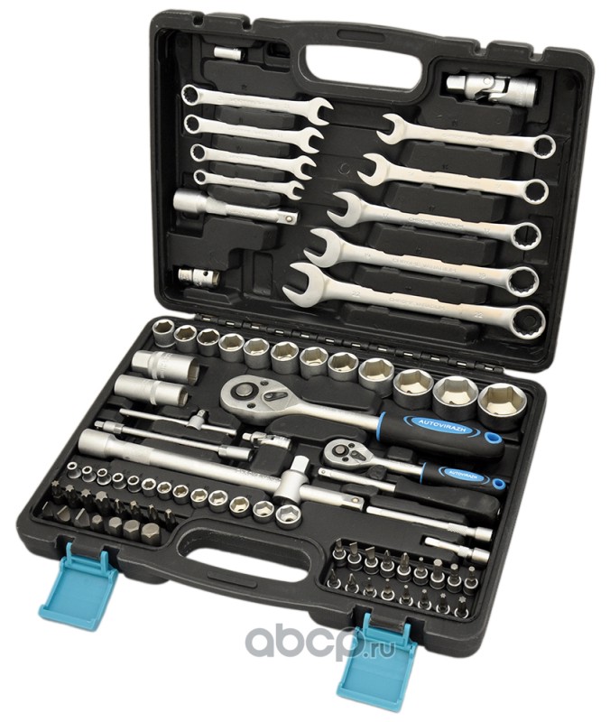 AUTOVIRAZH AV212082 Набор инструмента 82 предм. 1/2&quot;&quot; 1/4&quot;&quot;DR
