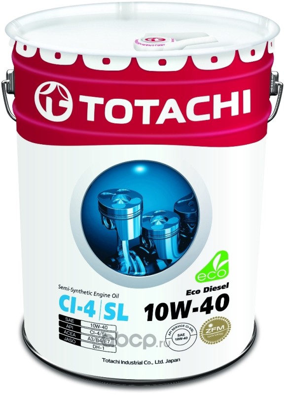 TOTACHI 4562374690547 Масло моторное TOTACHI Eco Diesel 10W-40 полусинтетика 20 л.