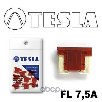 TESLA FL75A10 Предохранитель флажковый EXTRA MINI (MICRO) FL 7,5A коричневый (уп. 10 шт.)