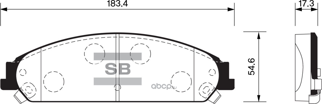Sangsin brake SP1509 Колодки тормозные передние