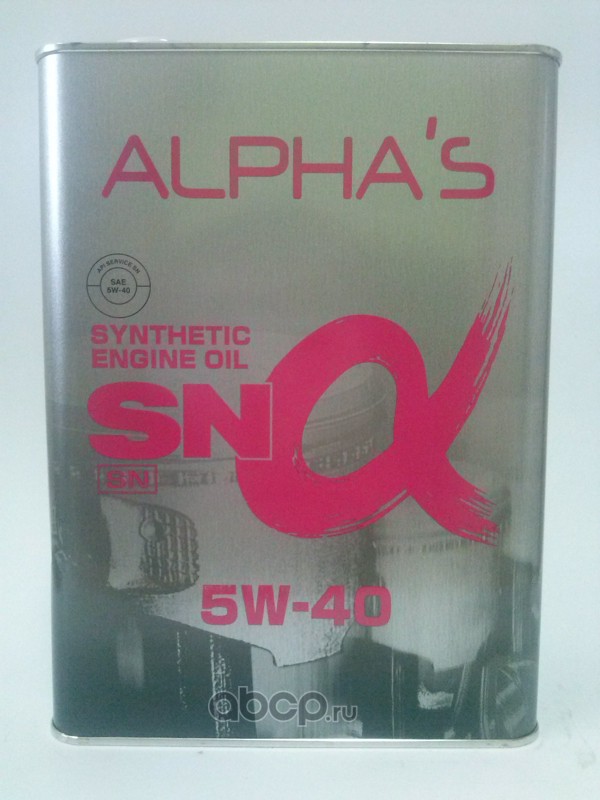 ALPHA'S 709544 Масло моторное синтетика 5W-40 4 л.