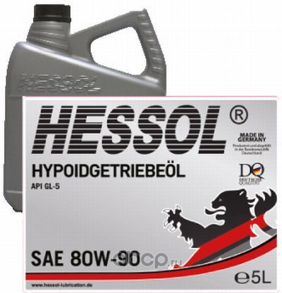 HESSOL HES0081 Масло трансм. синтетика МКПП, 80w-90 GL-5 5л