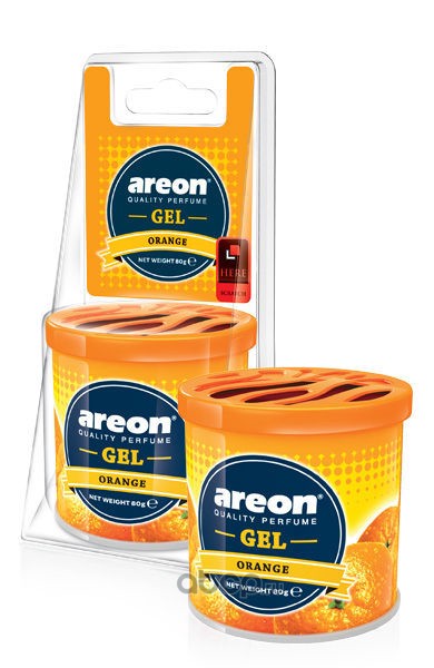 AREON GCB02 Ароматизатор  GEL CAN Blister Апельсин Orange