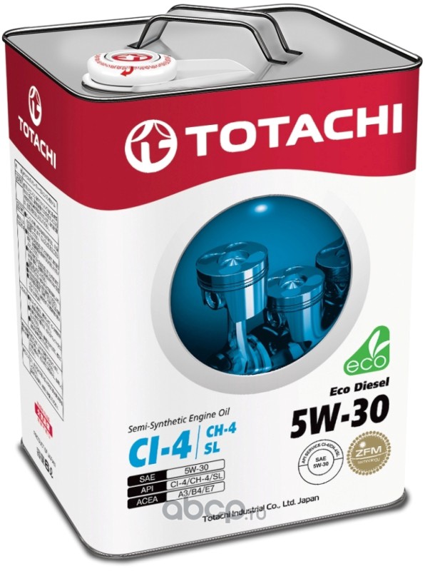 TOTACHI 4562374690486 Масло моторное TOTACHI Eco Diesel 5W-30 полусинтетика 6 л.