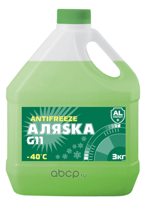 Аляска 5537 Жидкость охлаждающая  Аляска -40 green 3л