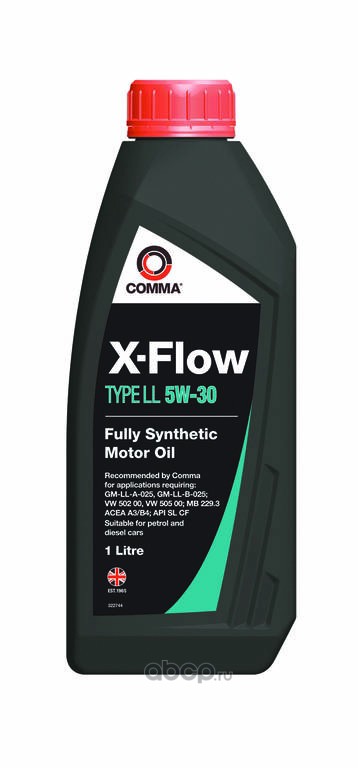 COMMA XFLL1L Масло моторное синтетика 5W-30 1 л.