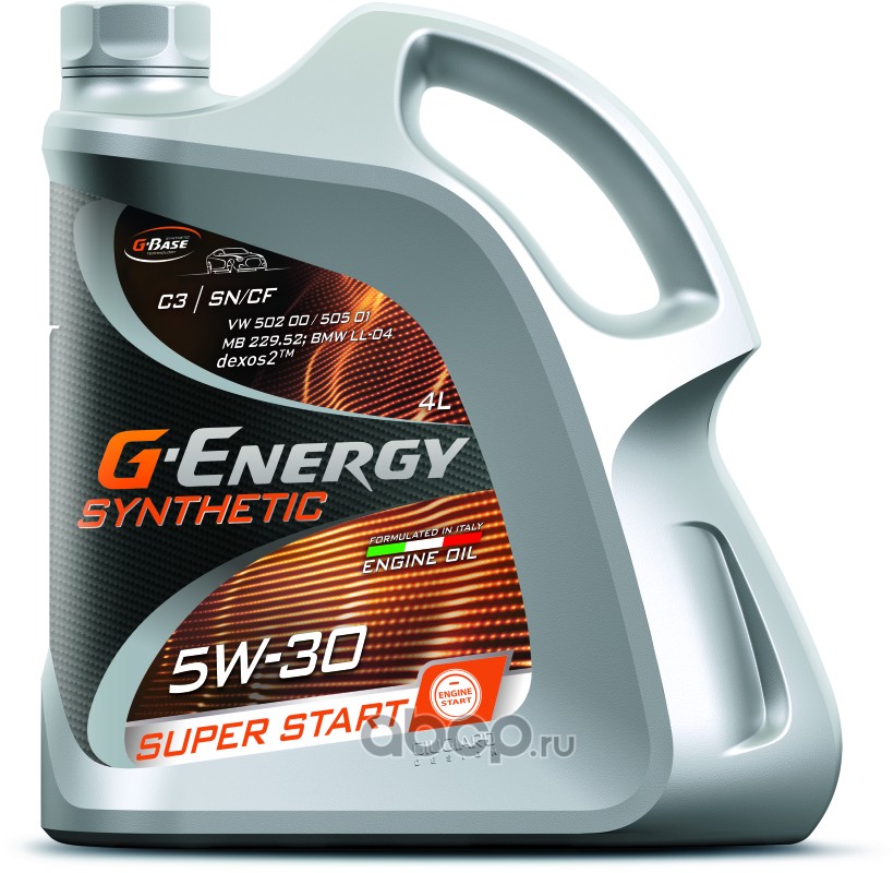 G-Energy 253142400 Масло моторное Synthetic Super Start 5W-30 синтетическое 4 л