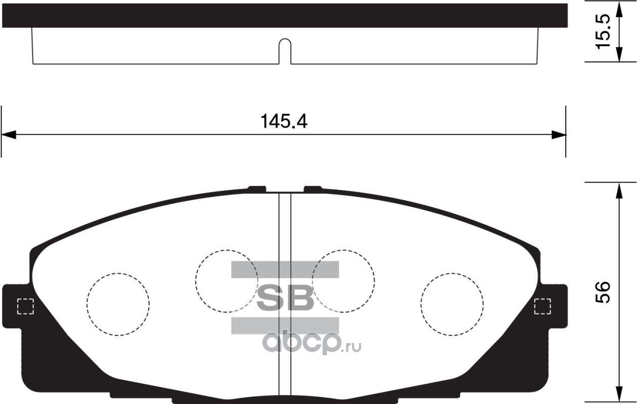 SP1376 Sangsin brake Колодки тормозные передние Hi-Q купить в АвтоХаус