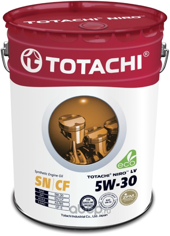 TOTACHI 4589904524035 Масло моторное TOTACHI NIRO LV Synthetic 5W-30 синтетика 19 л.