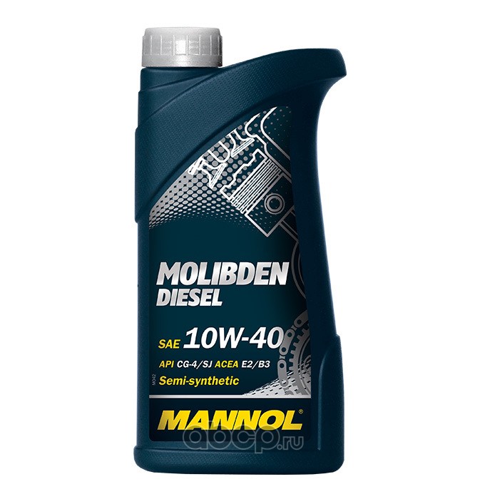 MANNOL MN75061 Масло моторное Molibden Diesel 10W-40 полусинтетическое 1 л