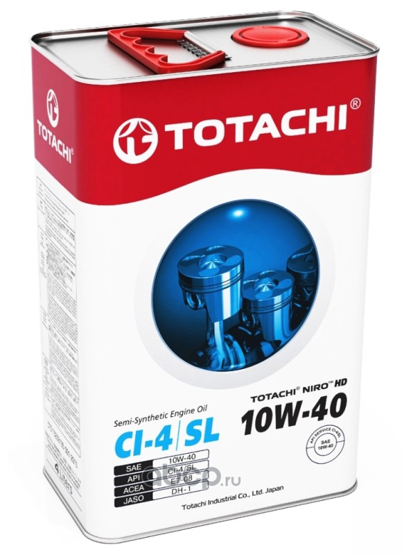 TOTACHI 4589904921971 Масло моторное TOTACHI NIRO HD 10W-40 Полусинтетика 10W-40 4 л.