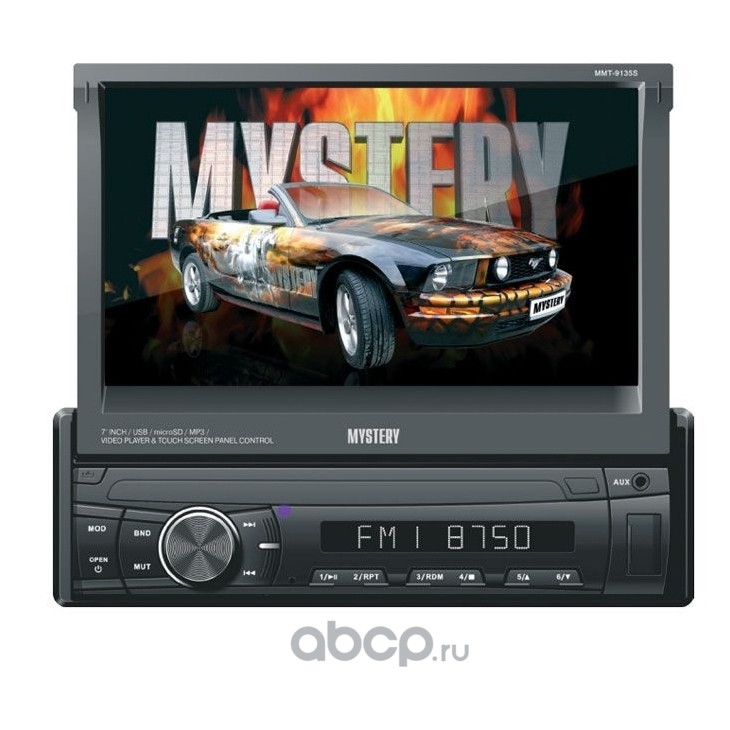 MYSTERY MMTD9122S Автомагнитола Mystery , 1 DIN, 7", DVD, MP3, USB, 4x50 Вт,