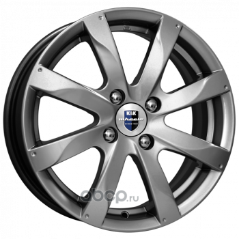 КиК R72473 Диск литой R15 6J 4x100/54.1 ET48 Джемини Дарк платинум
