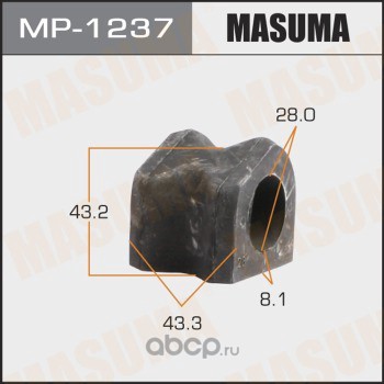 Masuma MP1237 Втулка стабилизатора