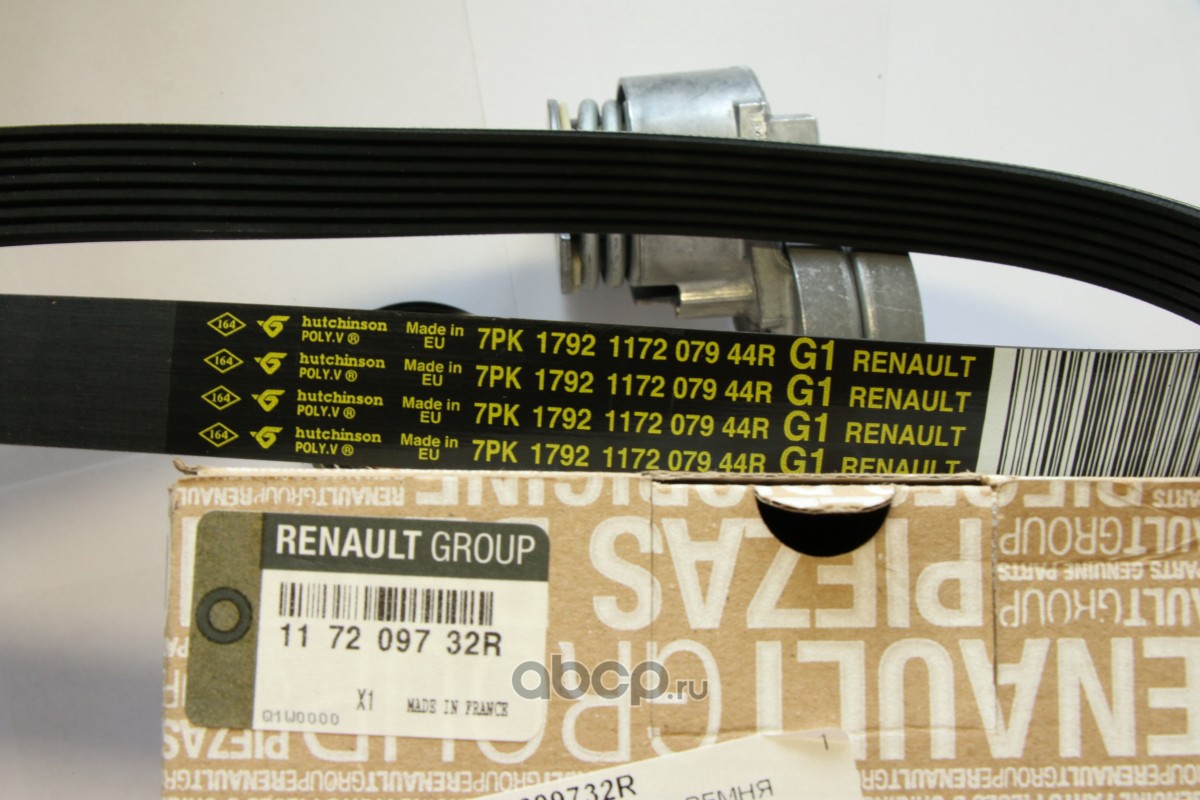 RENAULT 117209732R Комплект ремня генератора