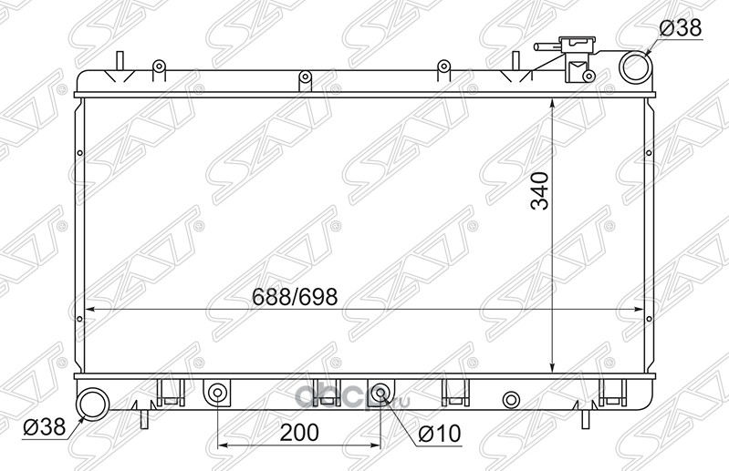Купить Радиатор Субару Форестер