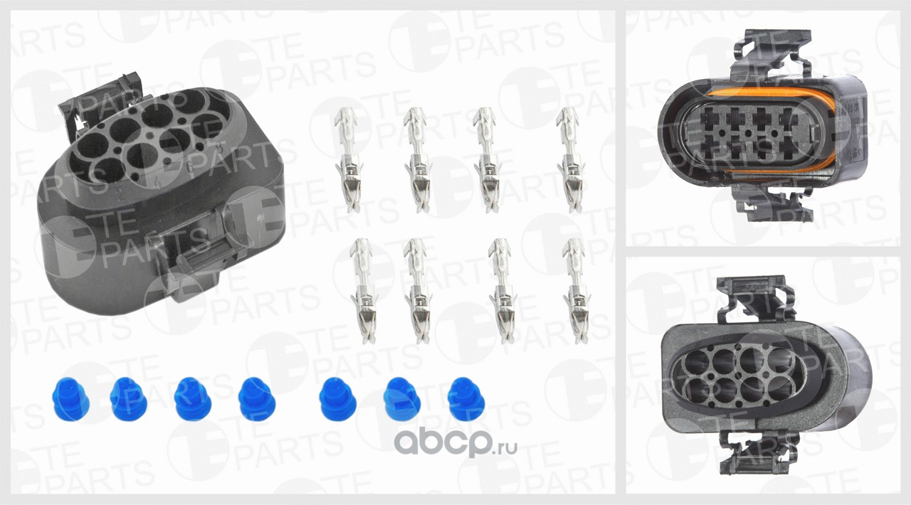 Купить TE PARTS 7873734 Разъем 8 контактов (4Х2) (в комплекте), для жгута  проводов топливного насоса DP 42, Thermo Pro 90/50 по выгодной цене с  доставкой по всей России.