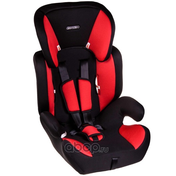 Skyway S02801025 Автокресло детское 1/2/3гр SKYWAY Шалун (9-36кг/ 1-12лет) Черно/Красное