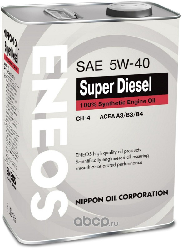 ENEOS OIL1338 Масло моторное синтетика 5w-40 4 л.