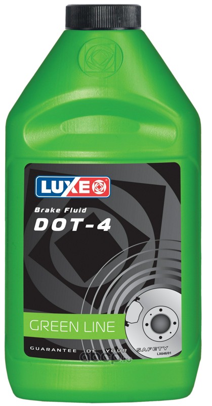 Luxe 646 Жидкость тормозная Green Line DOT4 455 г