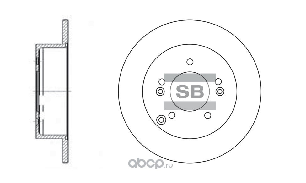 Sangsin brake SD2034 Тормозной диск