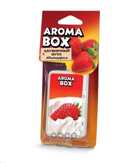 Ароматизатор Aroma Box клубничный мусс B5