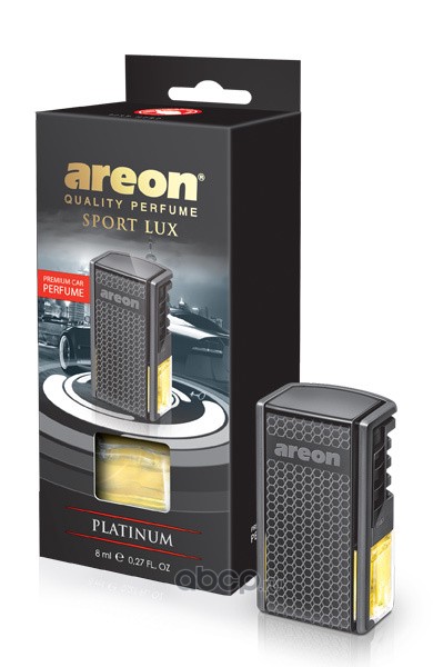 AREON AC03 Ароматизатор  CAR box BLACK STYLE  Рлатина Platinum