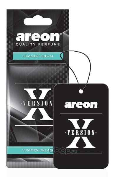 AREON AXV09 Ароматизатор  X-VERSION Чёрный - Летняя мечта (Саммер дрим) BLACK - Summer Dreams