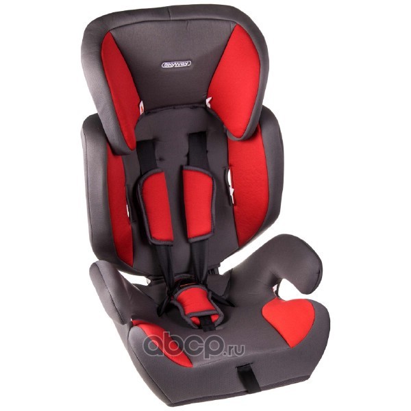 Skyway S02801026 Автокресло детское 1/2/3гр SKYWAY Шалун (9-36кг/ 1-12лет) Серо/Красное