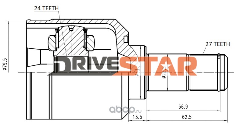 Внутренний 24. Шрус внутренний 24x41x27. ASVA шрус внутренний 24x41x27. ZIKMAR z88925r шрус внутренний. ASVA hyilix35b шрус внутренний.