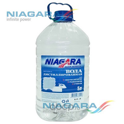 NIAGARA 001012000010 Вода дистиллированная НИАГАРА 5 л