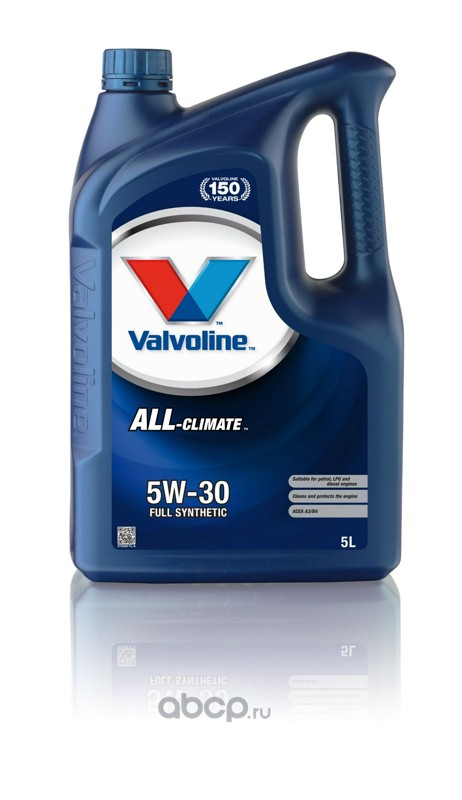 Valvoline 872286 Моторное масло Valvoline ALL CLIMATE 5W30 5 L SW