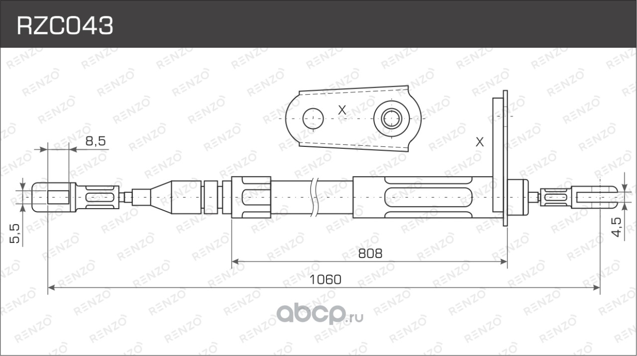 Купить Трос, стояночная тормозная система, слева и справа Номер: RZC043  Бренда: RENZO в магазине Банзай Авто. Два пункта самовывоза в Омске.  Доставка курьером по Омску. Доставка по всей РФ. Все виды оплат.