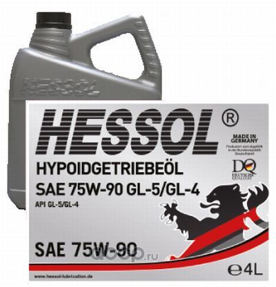 HESSOL HES0160 Масло МКПП синтетика 75W-90 GL-4/GL-5 1л.