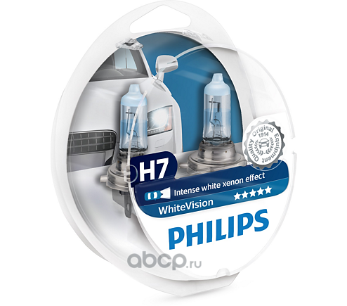 Philips 12972WHVSM Лампа H7/W5W 12972 WHV 12V                  SM