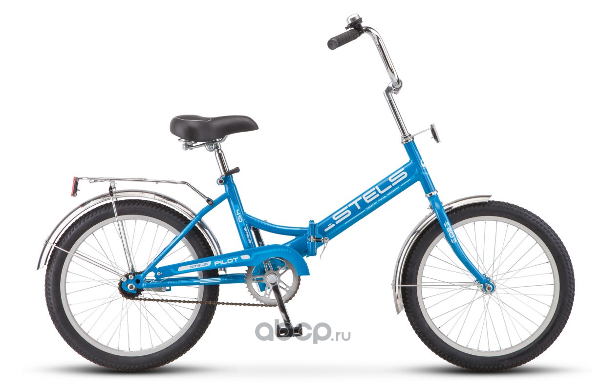 Stels LU071880 Велосипед 20 складной Pilot 410 (2018) количество скоростей 1 рама сталь 13,5 синий