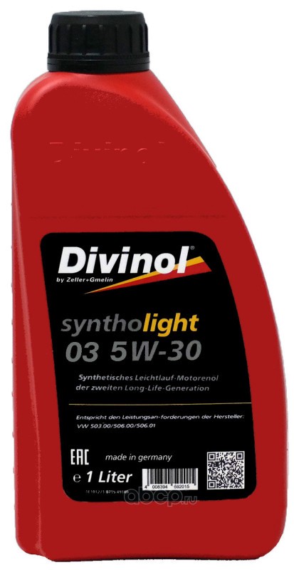 DIVINOL 49250C069 Масло моторное синтетика 5W-30 1 л. 