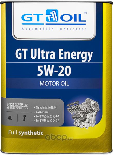 GT OIL 8809059407288 Масло моторное Синтетическое 5W-20 4 л.