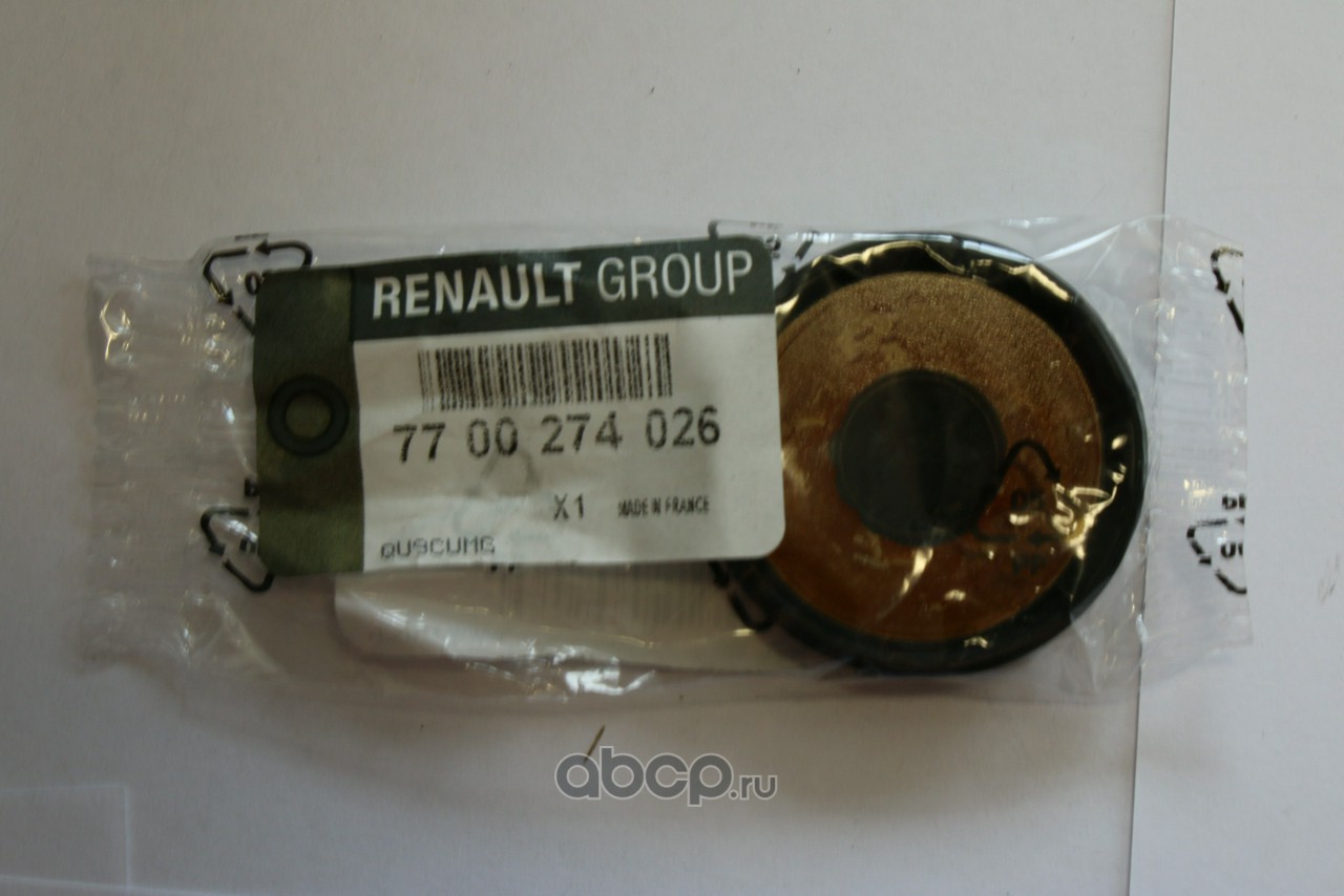 RENAULT 7700274026 Заглушка головки блока цилиндров малая