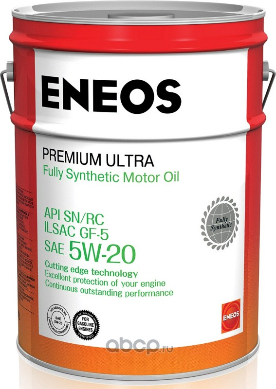 ENEOS 8801252022176 Масло моторное ENEOS Premium Ultra 5W-20 синтетика 20 л.