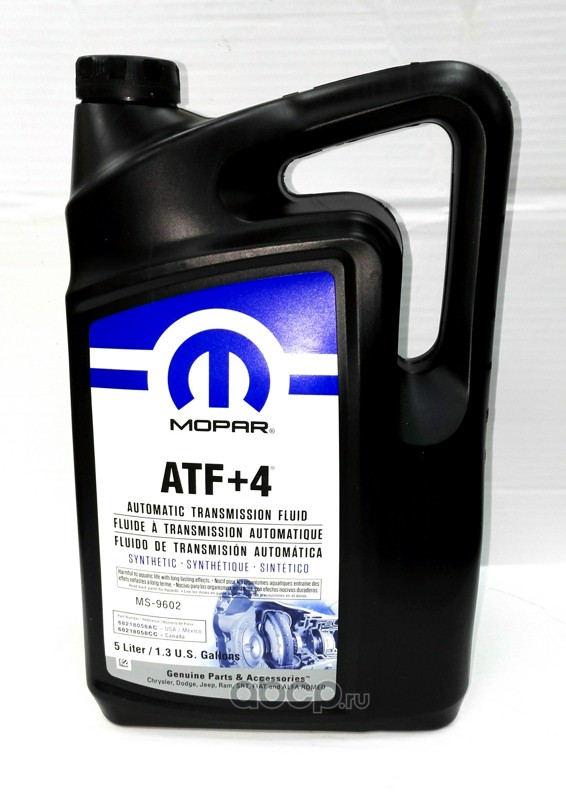 Масло акпп atf 4. Mopar ATF+4 5 Л.. Трансмиссионное масло Mopar ATF+4 для АКПП 5 Л 68218058ac. Масло мопар АТФ 4. Мопар ATF+4 5л.