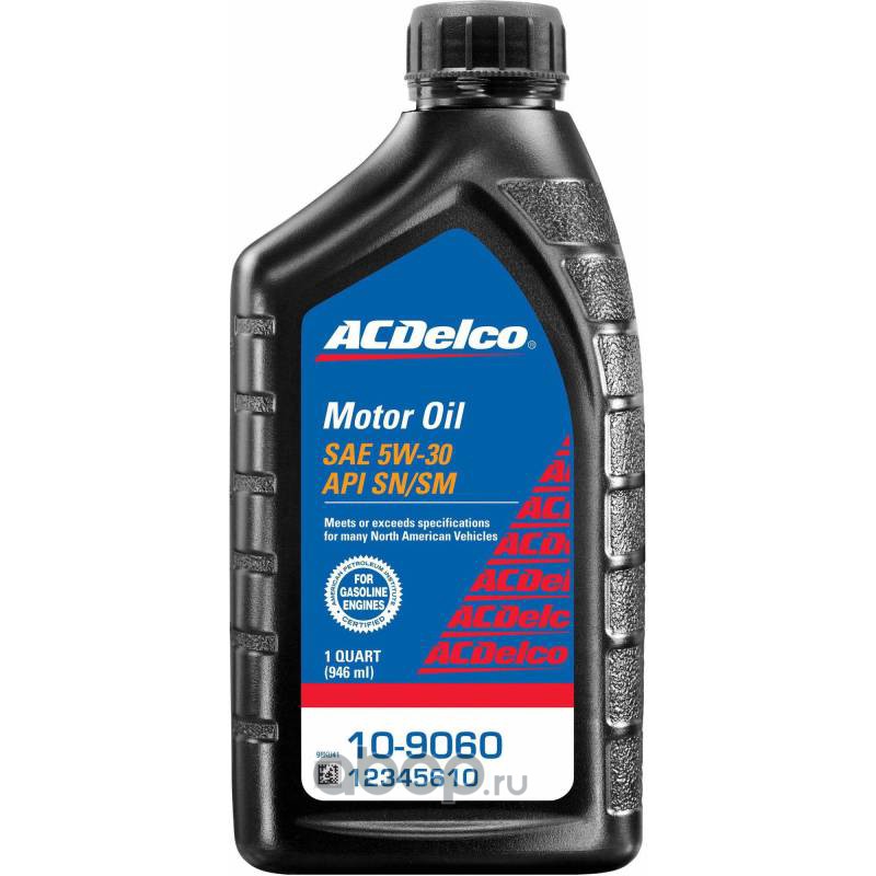 ACDelco 109060 Масло моторное синтетика 5W-30 0.946 л.