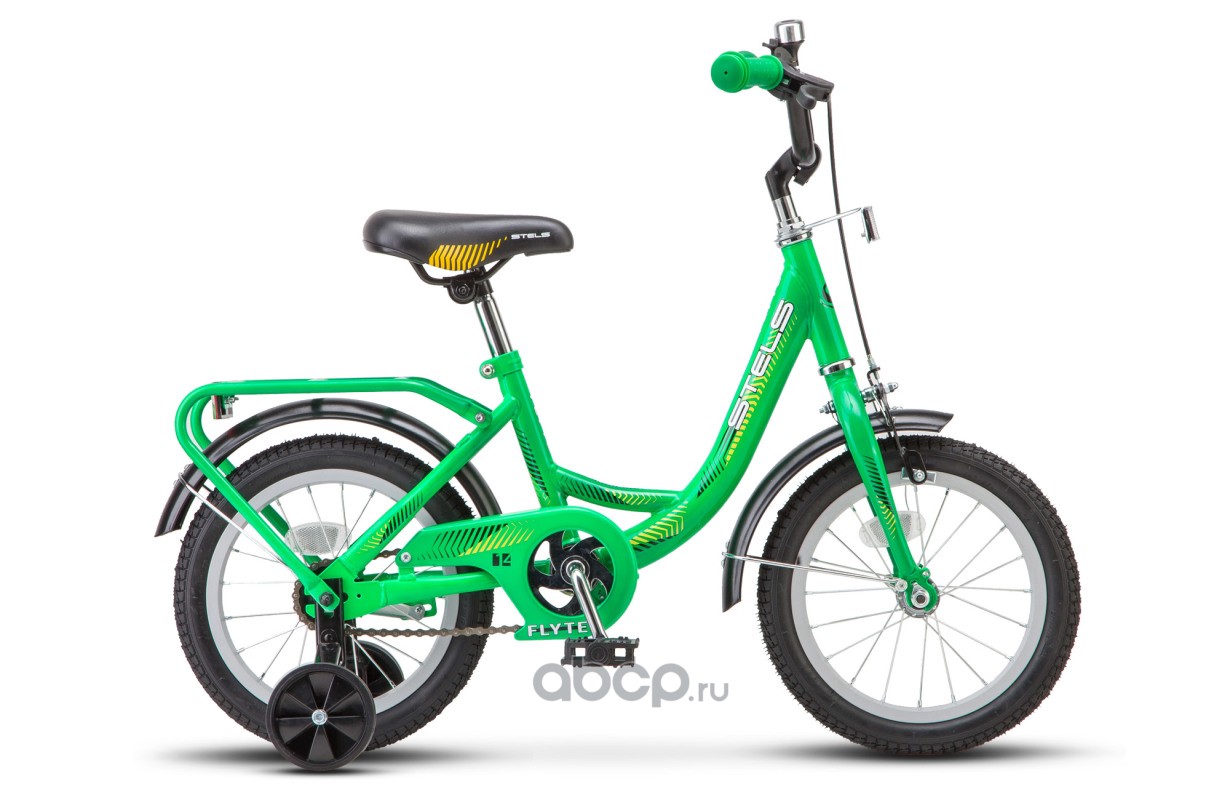 Stels LU078406 Велосипед 16 детский STELS Flyte (2018) количество скоростей 1 рама сталь 11 зеленый
