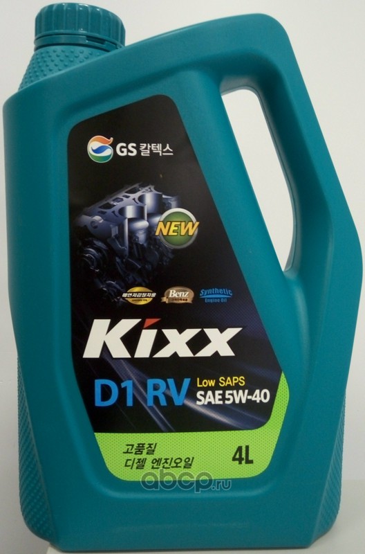 Kixx L2013440K1 Масло моторное Kixx D1 RV 5W-40 ACEA C3, API SN/CF 4л