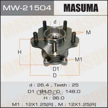 Masuma MW21504 Ступичный узел